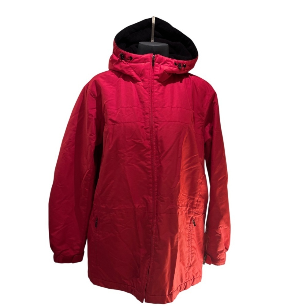 Pacific Trail Red Black Lined Heavy Outdoor Coat Jacket